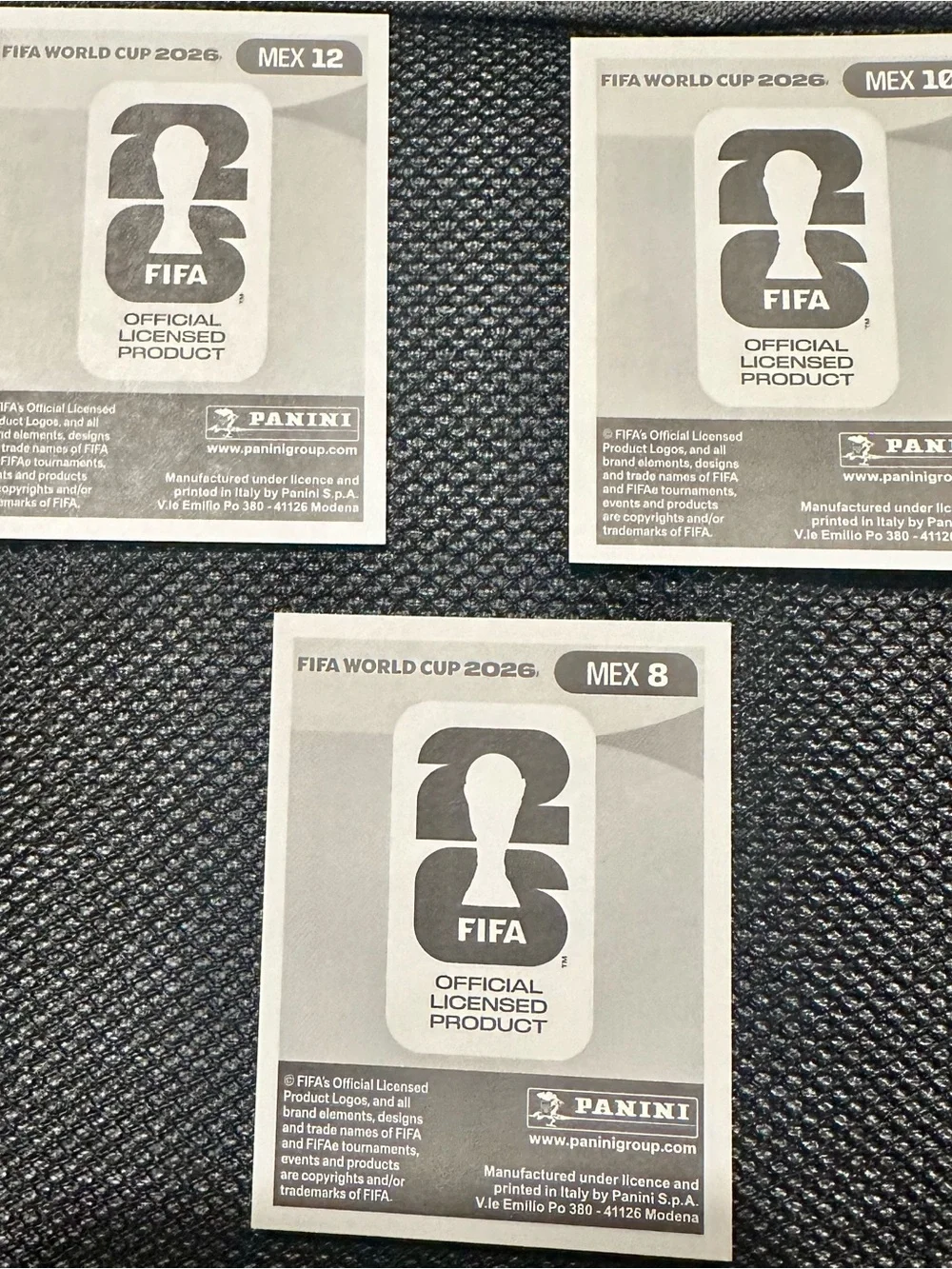 2026 FIFA World Cup Panini Sticker MARCEL RUIZ EDSON Alvarez DIEGO LAINEZ Mexico